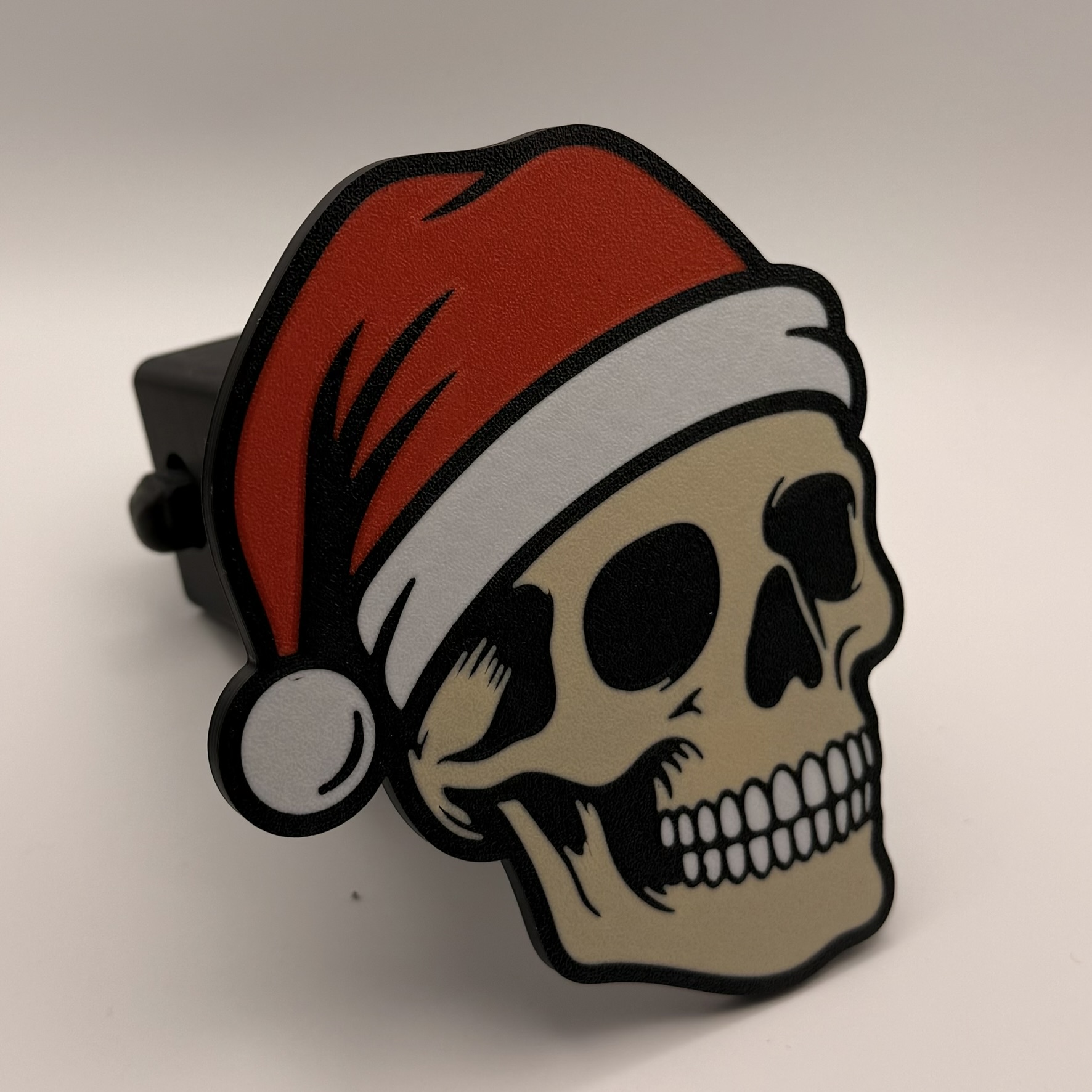 Santa skull hitch cover (seasonal hitch cover)